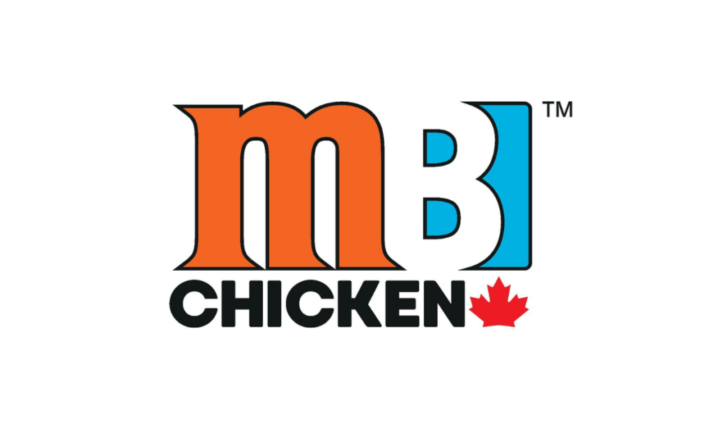 MB Chicken logo with the Canadian leaf